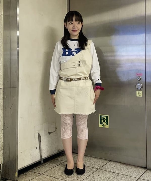 rinnaさんの「BEAMS WOMEN｜25mm ハラコ ベルト」を使ったコーディネート