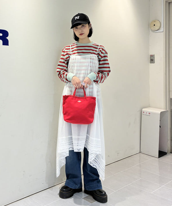 りかちょび/岸本梨佳さんの「BEAMS WOMEN｜DANTON / ORSAY MOYEN Cotton Canvas 2Way Bag」を使ったコーディネート