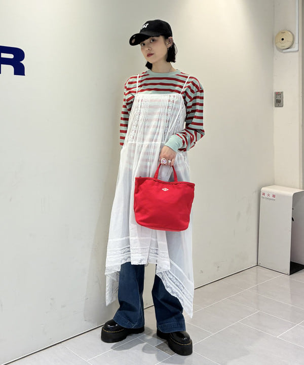 りかちょび/岸本梨佳さんの「BEAMS WOMEN｜DANTON / ORSAY MOYEN Cotton Canvas 2Way Bag」を使ったコーディネート