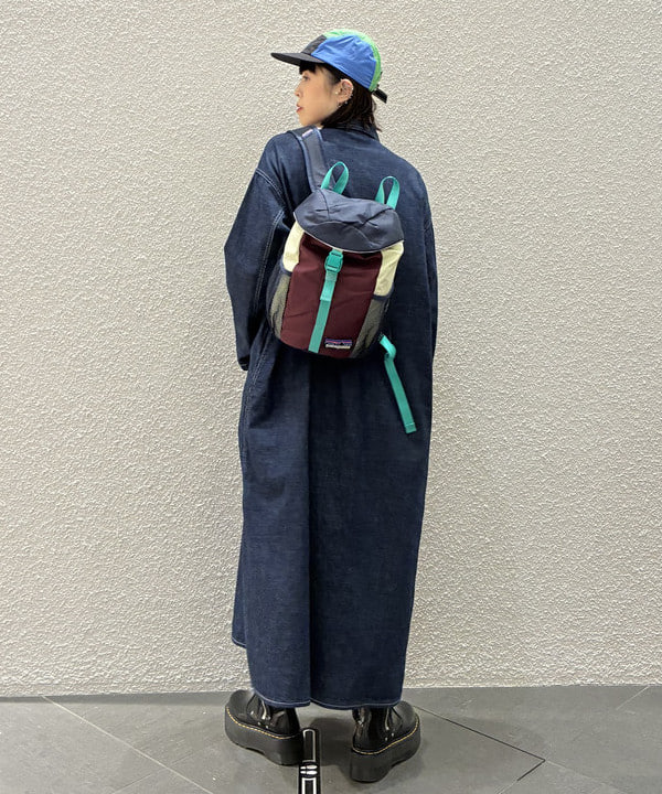りかちょび/岸本梨佳さんの「BEAMS WOMEN｜orSlow / PULLOVER DENIM DRESS」を使ったコーディネート