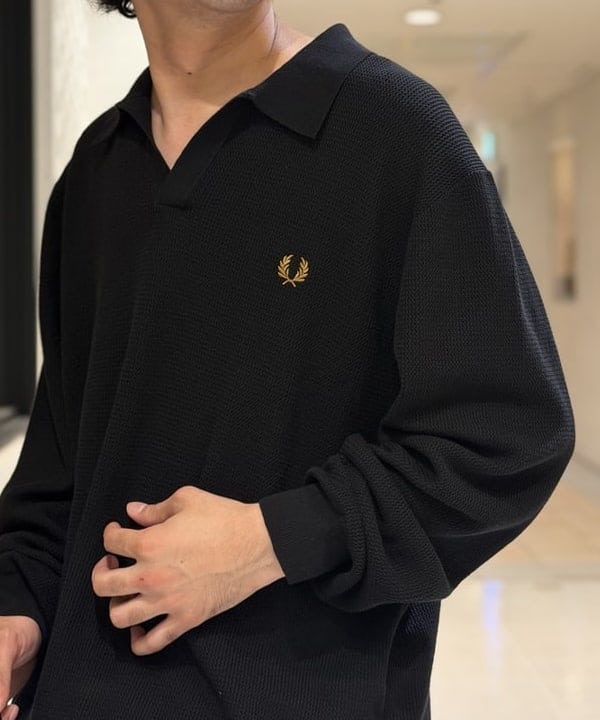 BAKU(東江 漠)さんの「【別注】FRED PERRY / Skipper Knit Long Sleeve Polo Shirt」を使ったコーディネート