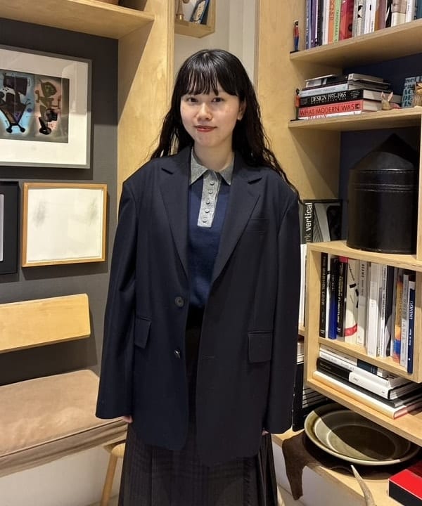 チナツさんの「BEAMS WOMEN｜ビッグ トラッド ジャケット」を使ったコーディネート