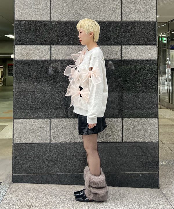 あさひさんの「BEAMS WOMEN｜フェイクファー ミニ スカート」を使ったコーディネート