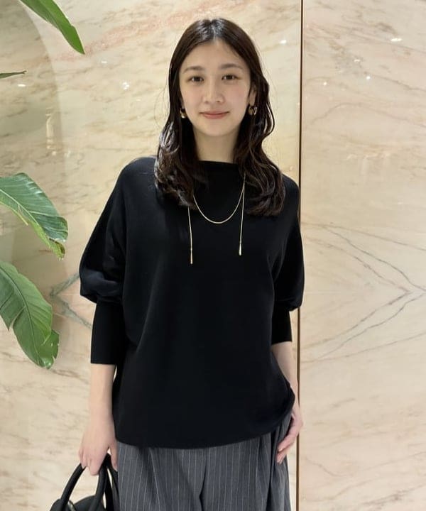 坂本 涼花さんの「BEAMS WOMEN｜ボートネック レディ ニット .M」を使ったコーディネート