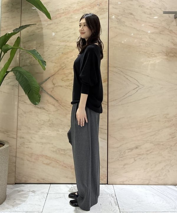 坂本 涼花さんの「BEAMS WOMEN｜ボートネック レディ ニット .M」を使ったコーディネート