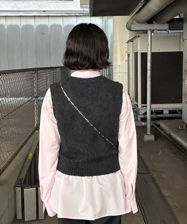 晶さんの「BEAMS WOMEN｜【別注】FRED PERRY フラッフィー ベスト」を使ったコーディネート