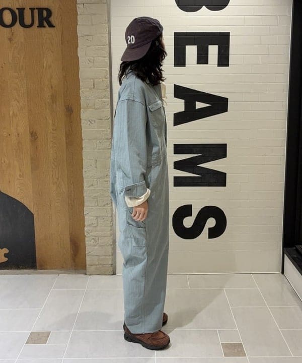 キラリさんの「BEAMS WOMEN｜エンブロイダリー ワーク オールインワン」を使ったコーディネート