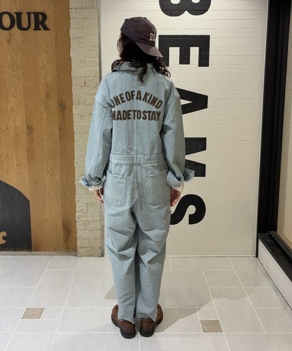 キラリさんの「BEAMS WOMEN｜エンブロイダリー ワーク オールインワン」を使ったコーディネート