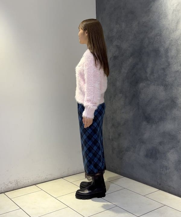 みゆうさんの「BEAMS WOMEN｜【別注】FRED PERRY / フラッフィー ニット カーディガン」を使ったコーディネート