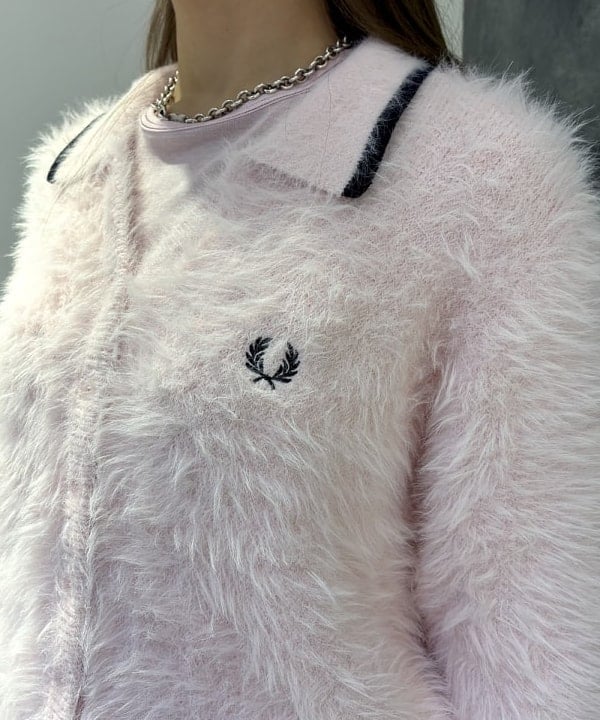 みゆうさんの「BEAMS WOMEN｜【別注】FRED PERRY / フラッフィー ニット カーディガン」を使ったコーディネート