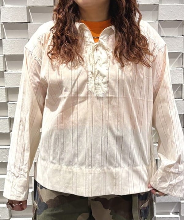 kawaiさんの「BEAMS WOMEN｜ドビー ストライプ スモック」を使ったコーディネート