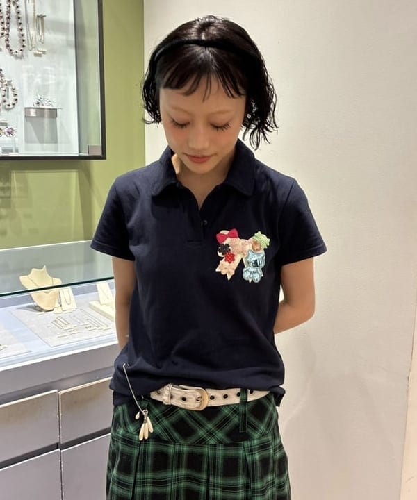 リズさんの「BEAMS WOMEN｜アイレット レザー ベルト」を使ったコーディネート