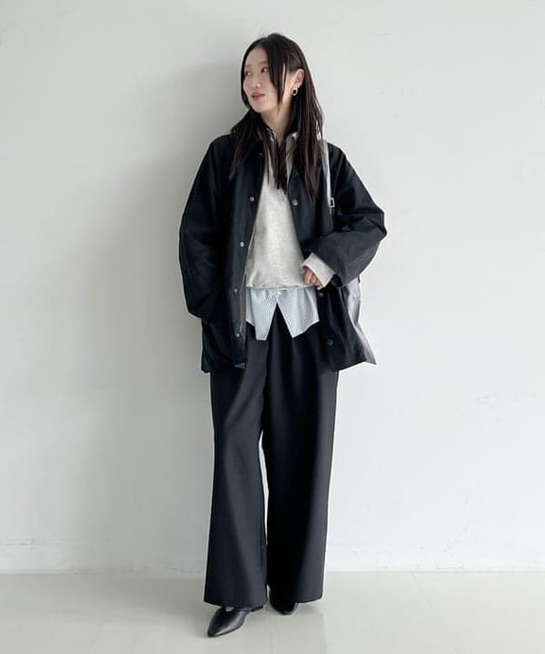 隈元 楓さんの「BEAMS WOMEN｜【別注】Barbour &times; Demi-Luxe BEAMS / BEDALE ジャケット」を使ったコーディネート