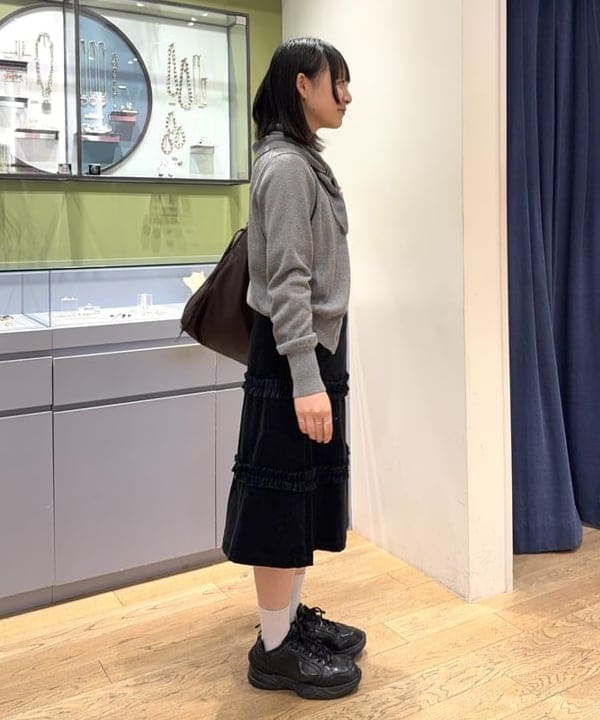 うららさんの「BEAMS WOMEN｜フェイク レザー チェーン バッグ」を使ったコーディネート