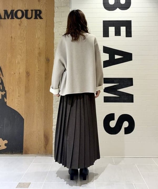 ヒライさんの「BEAMS WOMEN｜モヘヤ シルク ロングスリーブニット」を使ったコーディネート