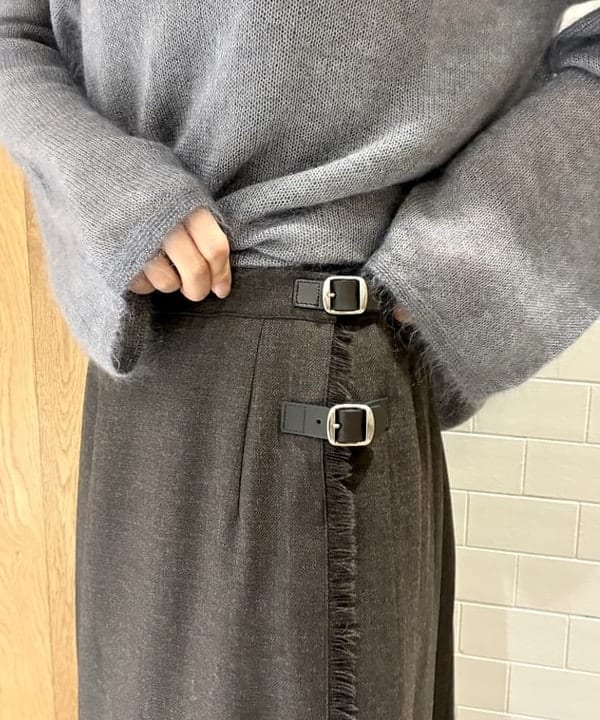 ヒライさんの「BEAMS WOMEN｜モヘヤ シルク ロングスリーブニット」を使ったコーディネート