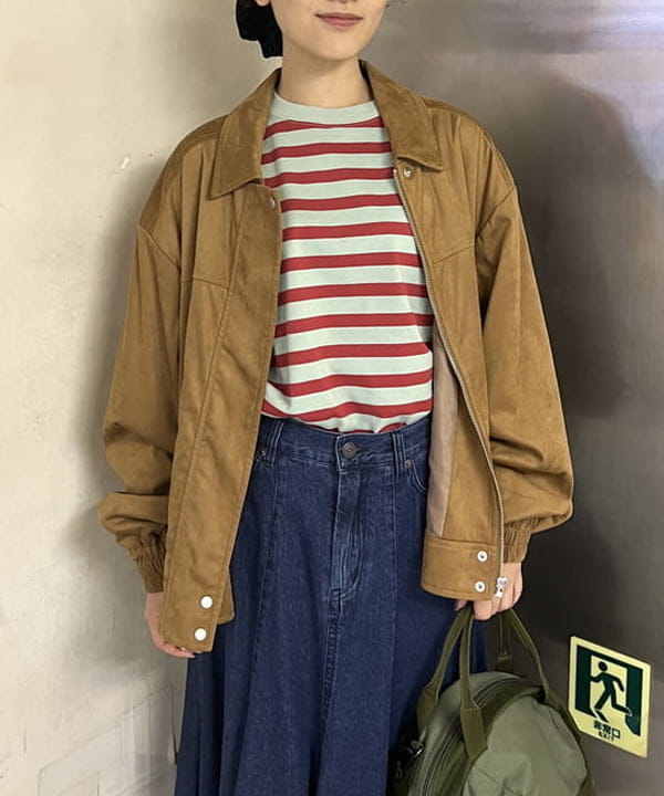 チナさんの「BEAMS WOMEN｜ベーシック ボーダー ロング スリーブ」を使ったコーディネート