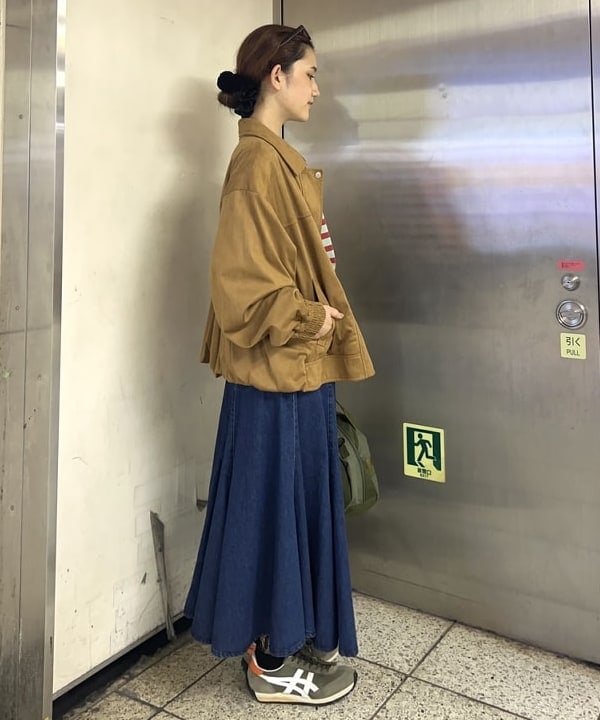 チナさんの「BEAMS WOMEN｜ベーシック ボーダー ロング スリーブ」を使ったコーディネート