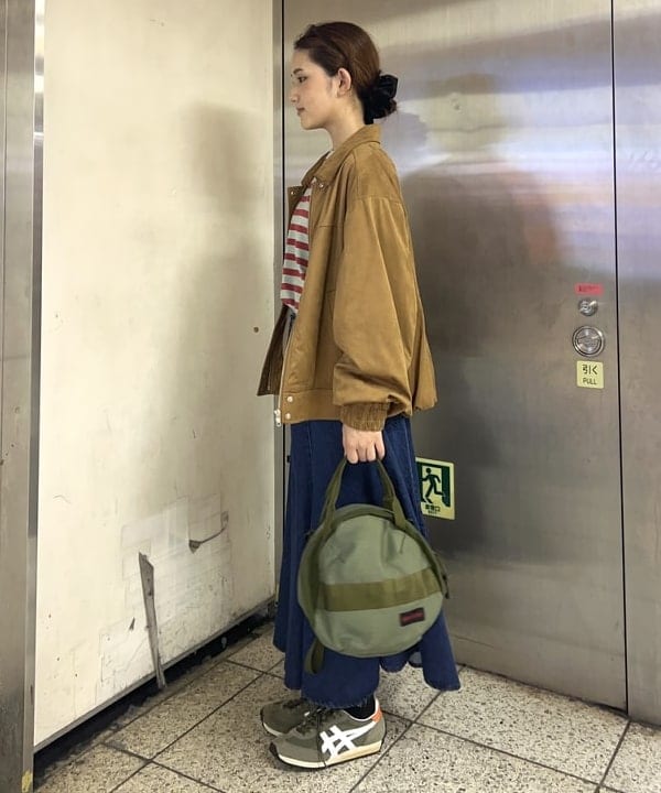 チナさんの「BEAMS WOMEN｜ベーシック ボーダー ロング スリーブ」を使ったコーディネート