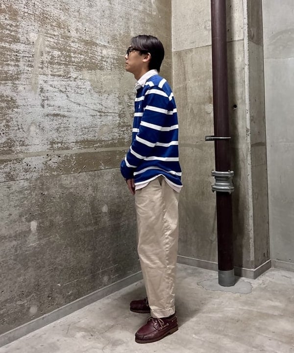 山下 勝利さんの「BEAMS WOMEN｜BEAMS PLUS｜2 Pleats Tapered Twill｜メンズ  チノパン｜オールシーズン」を使ったコーディネート