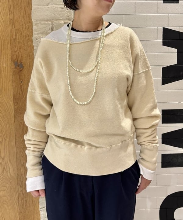 つぼさんの「BEAMS WOMEN｜ダメージ スウェット プルオーバー」を使ったコーディネート