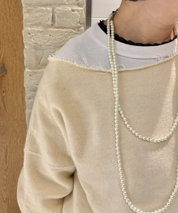 つぼさんの「BEAMS WOMEN｜ダメージ スウェット プルオーバー」を使ったコーディネート