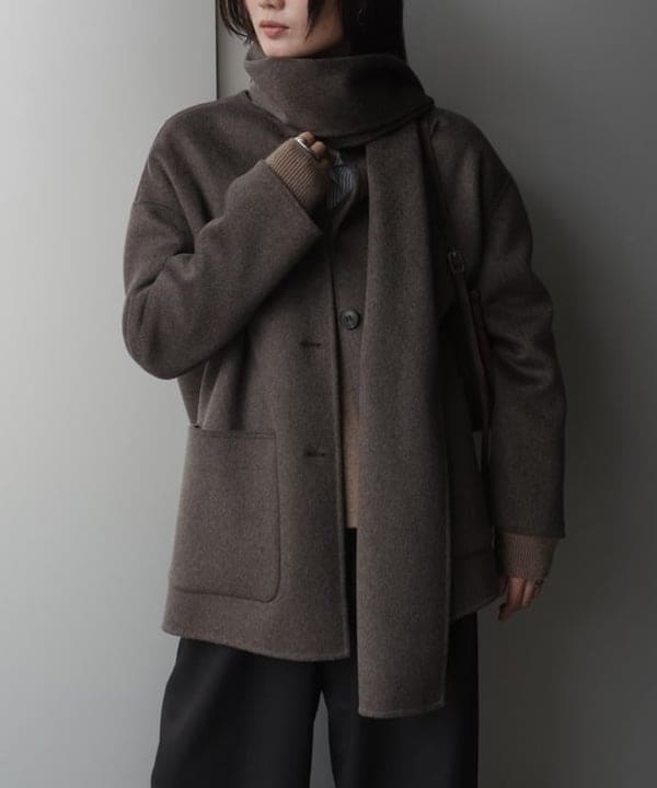 隈元 楓さんの「BEAMS WOMEN｜ポプリン 2タックパンツ」を使ったコーディネート