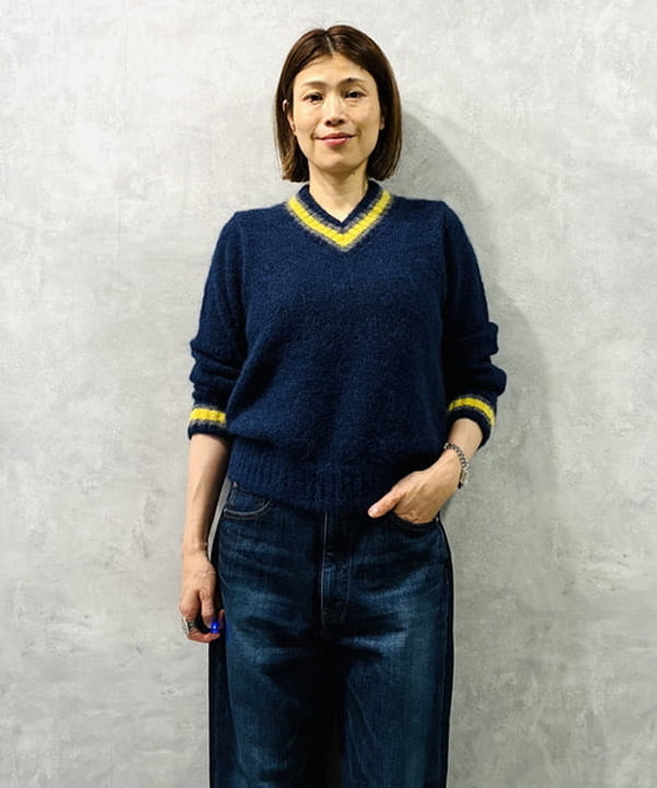 岩沢 珠代さんの「BEAMS WOMEN｜Straight Denim Pants Used」を使ったコーディネート