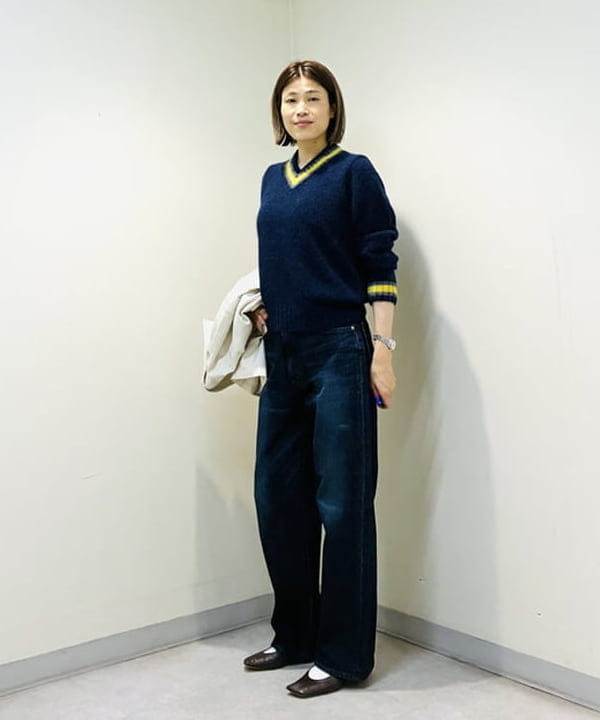 岩沢 珠代さんの「BEAMS WOMEN｜Straight Denim Pants Used」を使ったコーディネート