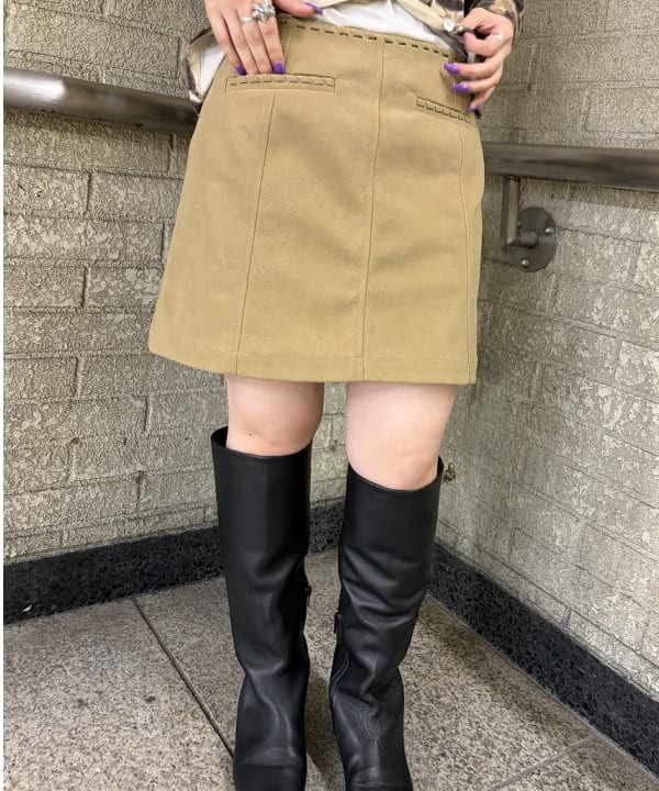 まゆちゃんさんの「BEAMS WOMEN｜【別注】REMME / ロング ブーツ」を使ったコーディネート