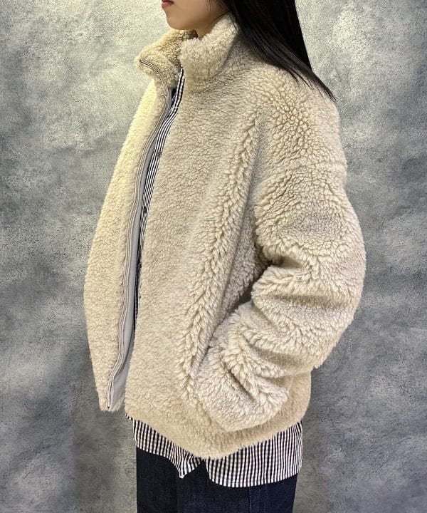 菜月さんの「BEAMS WOMEN｜TICCA / ウール ファー ブルゾン」を使ったコーディネート