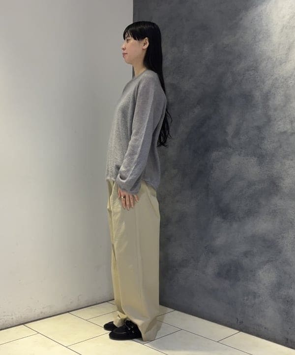 OSUMIさんの「BEAMS WOMEN｜モヘヤ シルク ロングスリーブニット」を使ったコーディネート