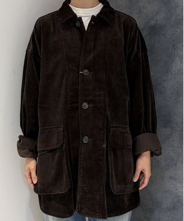 たぐみさんの「BEAMS WOMEN｜コーデュロイ ハンティング ジャケット」を使ったコーディネート