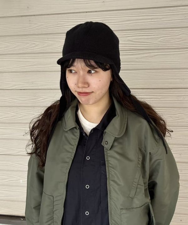 チナツさんの「BEAMS WOMEN｜organicsta / イヤー フラップ CAP」を使ったコーディネート