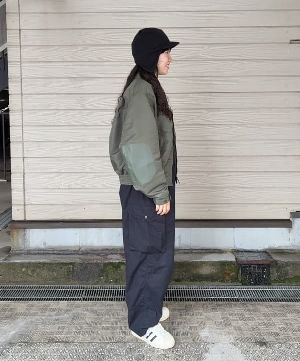 チナツさんの「BEAMS WOMEN｜organicsta / イヤー フラップ CAP」を使ったコーディネート