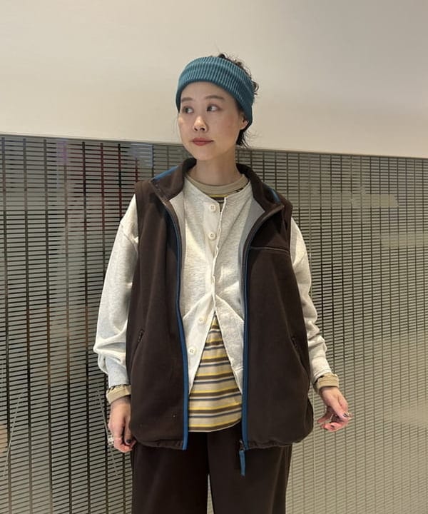 清水 彩乃さんの「BEAMS WOMEN｜デタッチ フリース ブルゾン」を使ったコーディネート