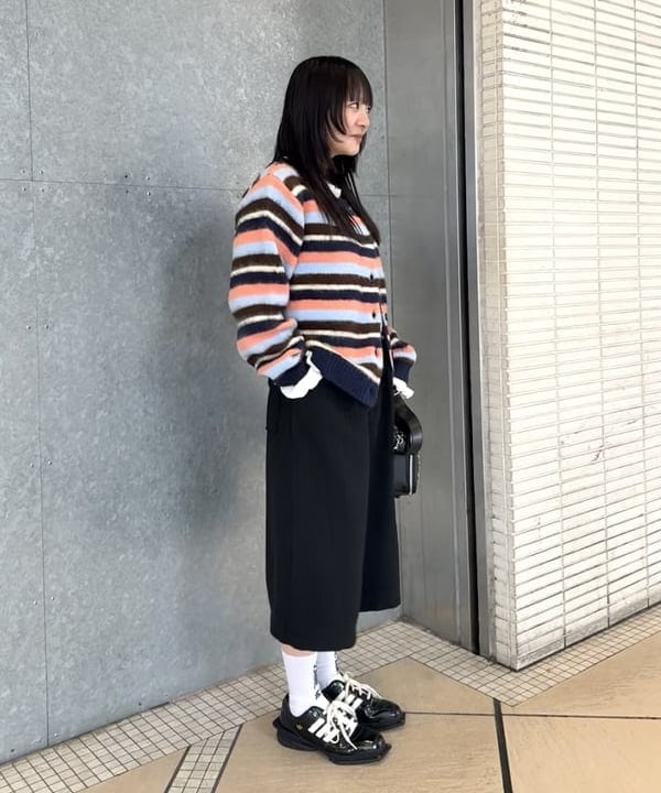 うららさんの「BEAMS WOMEN｜ストライプ ワイド ハーフ パンツ」を使ったコーディネート