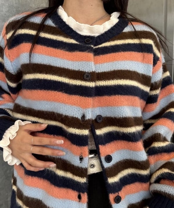うららさんの「BEAMS WOMEN｜ストライプ ワイド ハーフ パンツ」を使ったコーディネート