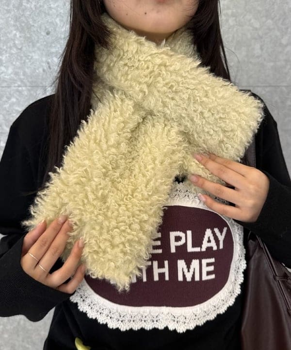 うららさんの「BEAMS WOMEN｜フェイクファー ティペット 2026」を使ったコーディネート