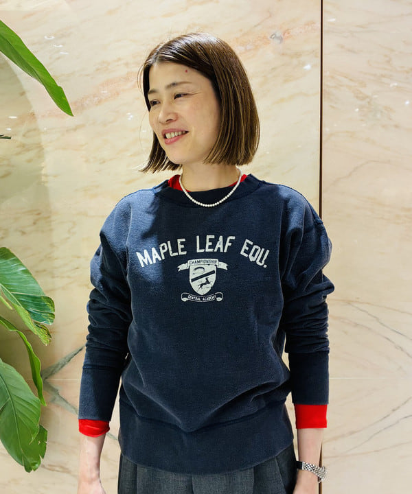 岩沢 珠代さんの「BEAMS WOMEN｜MAAI / Logo Sweat」を使ったコーディネート