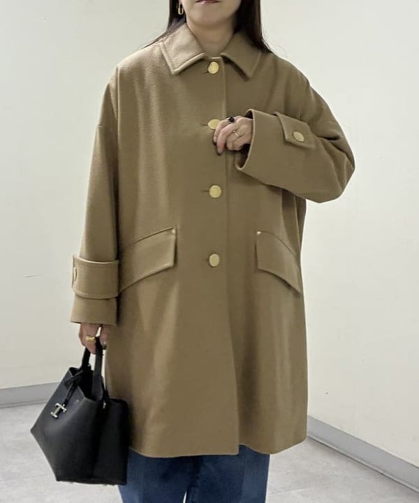 関 桂子さんの「BEAMS WOMEN｜MACKINTOSH / NEW HUMBIE レオパード コート」を使ったコーディネート