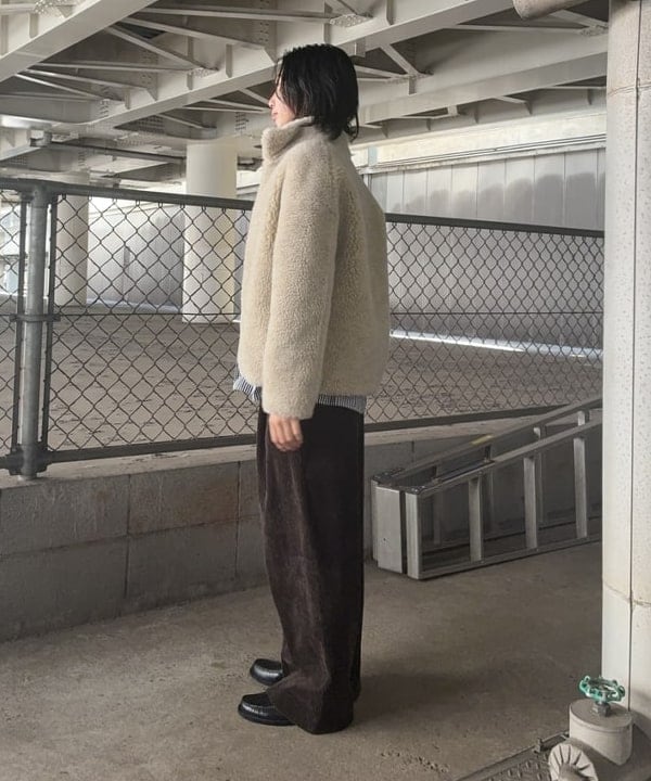 Kanaeさんの「BEAMS WOMEN｜TICCA / ウール ファー ブルゾン」を使ったコーディネート