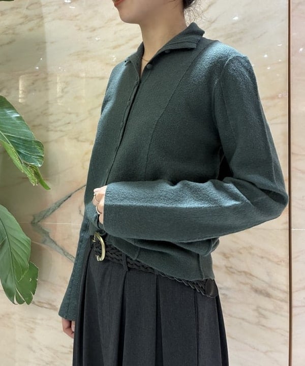 中丸　栞さんの「BEAMS WOMEN｜Voile Knit Cardigan」を使ったコーディネート