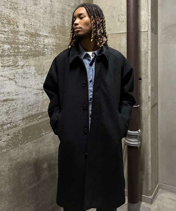 アイザックさんの「BEAMS WOMEN｜フリース ステンカラーコート」を使ったコーディネート
