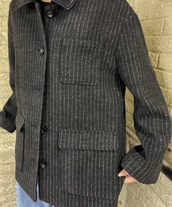 れいなさんの「BEAMS WOMEN｜ストライプ カバーオール ジャケット」を使ったコーディネート
