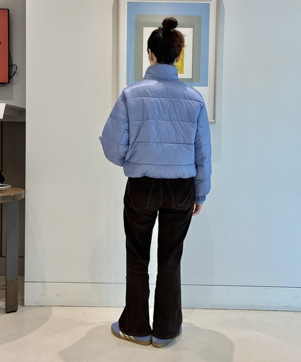 おのすさんの「BEAMS WOMEN｜WILD THINGS / SEER CHECK LOFT JACKET」を使ったコーディネート