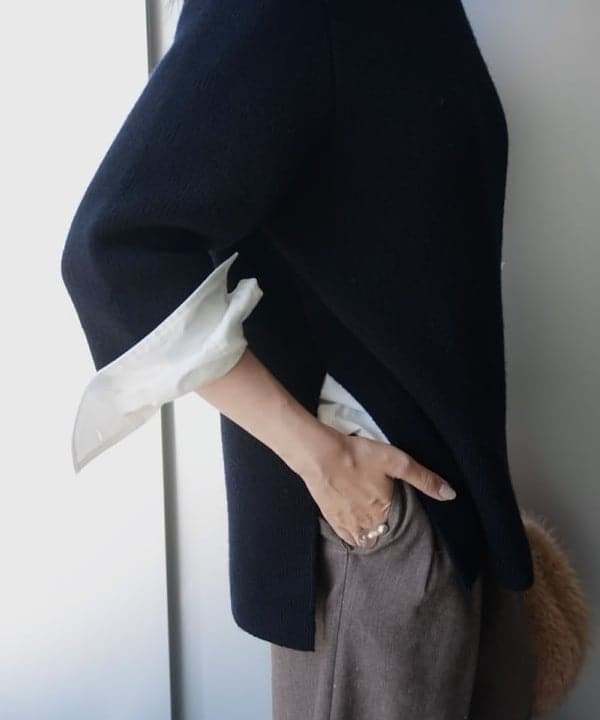 cammyさんの「BEAMS WOMEN｜クロップド スリーブ ニット .M」を使ったコーディネート