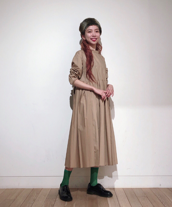LEEさんの「BEAMS WOMEN｜▲Dr.Martens &times; Ray BEAMS / 別注 パテント 3eye」を使ったコーディネート