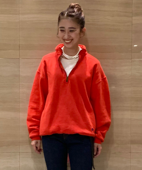 たぐみさんの「BEAMS WOMEN｜BEAMS BOY / 樹脂 パール ロング ネックレス」を使ったコーディネート