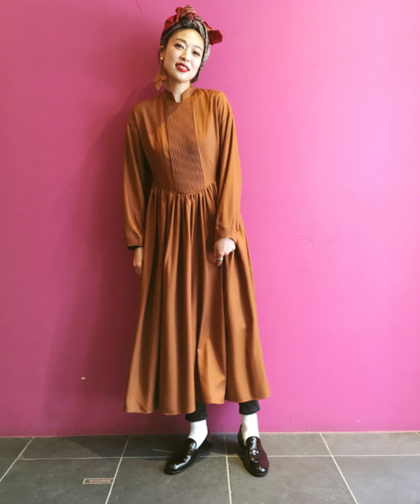 新品タグ付◉ Ray BEAMS RBS ピンタック ギャザー ワンピース 新品❤️RBS ピンタックギャザーワンピース レイビームス 新品タグ付